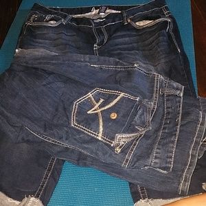 Set of amethyst brand jeans